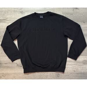 Good Good Golf SOLD OUT Blackout Fleece Crewneck Sweatshirt Pullover L Black EUC